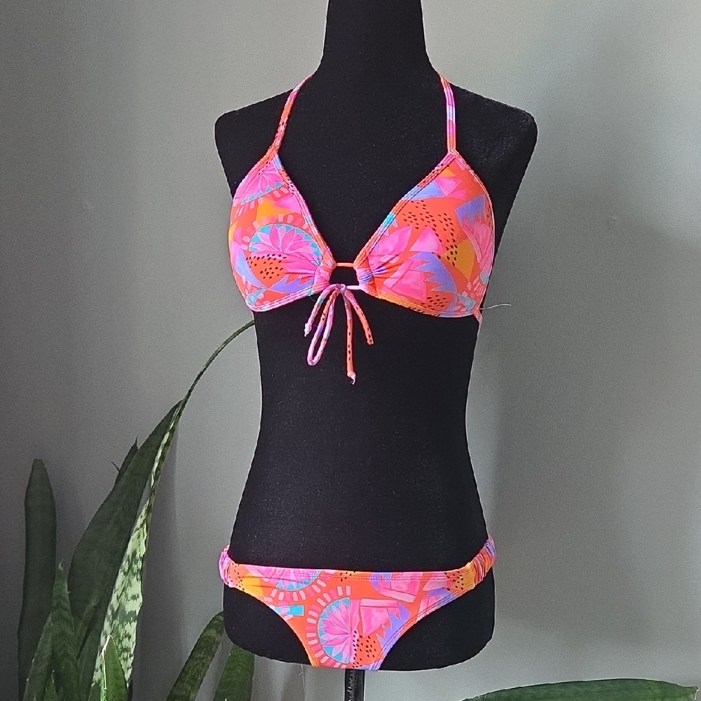 Eidon Pink Floral Bikini Set